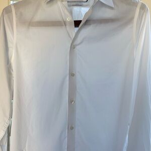Calvin Klein medium Classic White Dress  shirt slim fit chest 40 in length 29 in